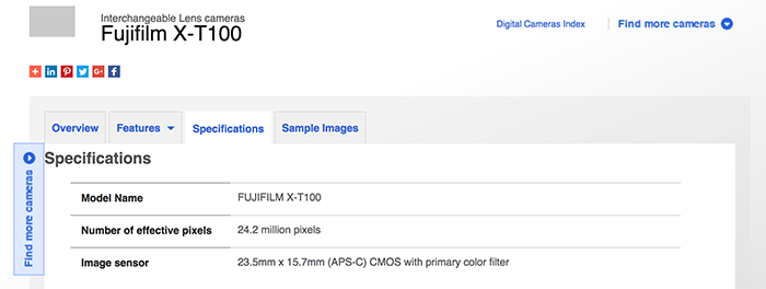 fujifilm xt100 full frame