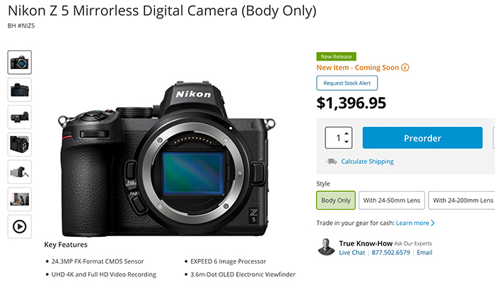 Nikon announces the new Z5 camera and new lenses - mirrorlessrumors