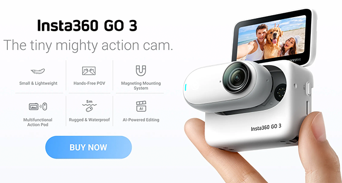 Buy GO 3 - Tiny Mighty Action Cam - Insta360 Store